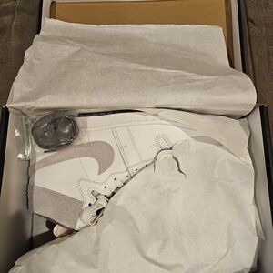 Nike White and Gray Athletic Shoes